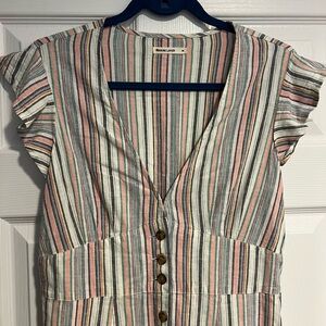 Marine Layer Camila Midi Dress - Multi color striped